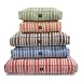 Striped Rectangular Organic Hemp Pet Bed: Brown (Large)