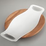 Nambe Cradle Serving Tray, 18-1/2-Inch by 13-1/2-Inch
