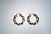 Jewelry : 30X6MM 14K Yellow Gold and Sterling Silver Twisted Back-To-Back Hoops