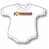 I Heart Tennis - Sports and Games Baby Onesie