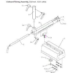 Powermatic 6295858K 4224 Lathe Outboard Turning Stand Assembly