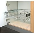 60cm Verchromte Teleskop Schublade zum Nachr�sten K�chen-Schublade #450