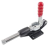 uxcell トグル クランプ 60mm プランジャー ストローク 680kg 1499vポンド ダク タイル 鋳鉄ベース プッシュ プル