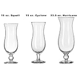 6 PAK: Ultra-High Strength Break Resistant 15 oz. Libbey Cyclone HURRICANE Glasses:... by HercuGlass