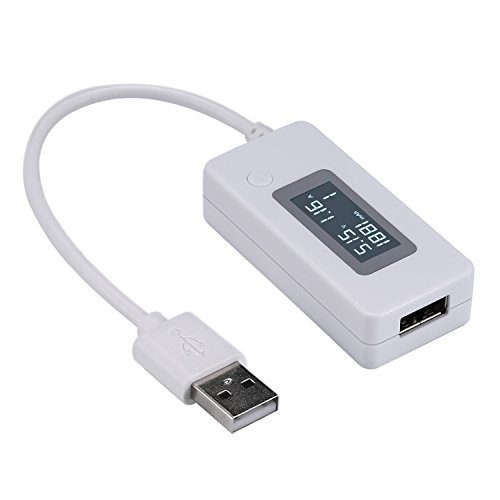 Luxebell USB Power Meter Tester Voltage / Amps Multimeter, Test Speed of Chargers, Cables, Capacity of Power Banks (Voltage/amp Tester)