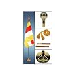 Buddhist Indoor Flagpole Kit