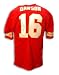 Autographed Len Dawson Kansas City Chiefs Throwback Red Jersey Inscribed 