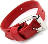 Quality Red Leather Buckle Style Cock Ring