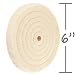 6 Sewn Cotton Power Buffing Polishing Wheel 1/2 Arbor Hole