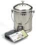 RSVP Stainless Steel Compost Pail with Extra Filter