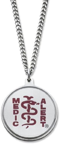 Red Medical ID Pendant designed by MedicAlert® "PROSTATE CANCER"