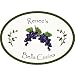 Ceramic Kitchen Plaques - Blue Grapes