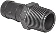 Banjo HB100 Polypropylene Hose Fitting, Adapter, 1" NPT Male x 1" Barbed