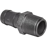 Banjo HB100 Polypropylene Hose Fitting, Adapter, 1" NPT Male x 1" Barbed