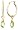 10k Yellow Gold 3-Piece Briolette Gold Hoop Earrings