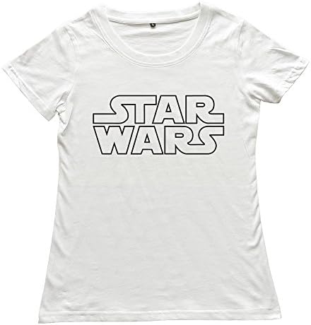 Goldfish Women's Nerd Short Sleeve Star Wars T-Shirt White US Size L