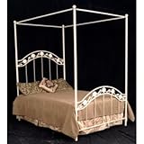 IMAGE OF Rosette Iron Canopy Bed