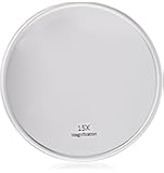 Harry D Koenig & Co 15x Magnification Mirror with Suction Cup Round 5 Inch New
