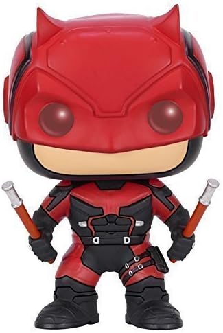 Funko POP Marvel 3 3/4 Inch Daredevil TV-Daredevil Red Suit Action Figure Dolls Toys by Funko POP Toys