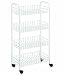 Wire World 4-tier Rolling Cart, White