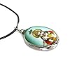 Krishna, Hindu Supreme Godhead Full Color Pendant on Cord Necklace