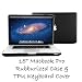 15" Black Rubberized Macbook Pro Case with TPU Keyboard Cover