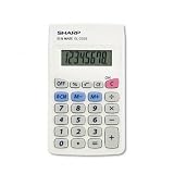 EL233SB Pocket Calculator, Rubber Keys, Battery, 8-Digit LCD Display SHREL233SB