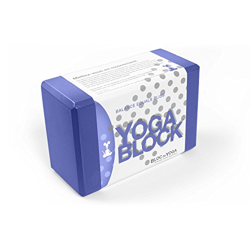 YOGA BLOCK: Featherweight and comfy, eco-friendly EVA foam yoga block. Great-feeling, grippy surface. 9
