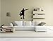 TheVinylGuru Soccer Wall Decals Male Futbol Player Art Mural - Size: 12 in. (10.4