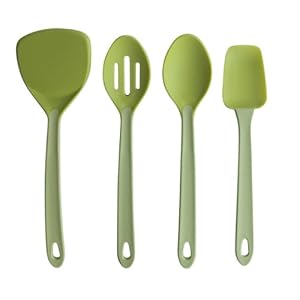 4-Piece Green Silicone Set