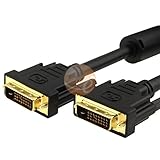 Premium Digital DVI-D Male to Male (M/M) Cable 9.9Gbps 24+1 pin (6 ft / 1.8 meter) fits Sony PS3, Bl