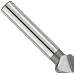 Magafor 421 Series Cobalt Steel Uncoated (Bright) Combination Countersink and Chamfering Bit, 1 Flute, 90 Degrees Cutting Angle, 0.472" Cutting Length