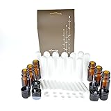Gift Set Aromatherapy Essential Oil Blank Inhaler (12 Pack) and Amber Bottles with Euro Dropper Cap (6 Pack) + Pippette