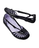 J-41   Black Webbed Toe Flat