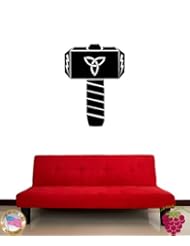 Wall Stickers Vinyl Decal THOR`S Hammer Viking Legends Sagas z1174