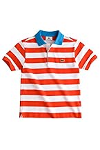 Boy's Short Sleeve Bold Stripe Pique Polo