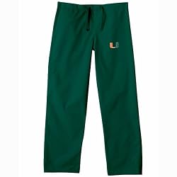 Miami Hurricanes NCAA Classic Scrub Pant (Green)