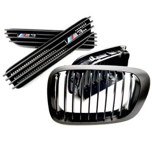 1999-2006 BMW E46 M3 Black Grill and Gill Combo On Sale