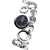 Fossil ES1622 Ladies Stainless Steel Bracelet with Black Dialby Fossil