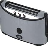 Edelstahl-Langschlitz-Toaster, Toastautomat, elektronische Bräunungskontrolle, Auftau-Funktion, inkl. Brötchenaufsatz und herausnehmbares Krümelfach, NEU + OVP