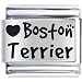 boston_terrier11boston terrier - Love Boston Terrier Laser Italian Charm
