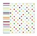 CR Gibson Post-Bound Magnetic Page Photo Album and Scrapbook with CD Storage Pocket, Dots and Stripes,