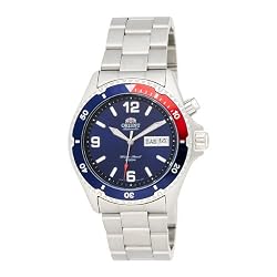 Orient Men's CEM65006D Blue and Red Bezel Automatic Dive Watch