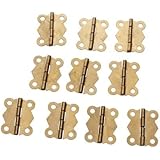 10Pcs Mini Iron Butterfly Hinges Cabinet Drawer Door Butt Hinge