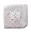SwaddleDesigns Washcloth Set - Very Light Pink with Pastel Pink Mod Squares