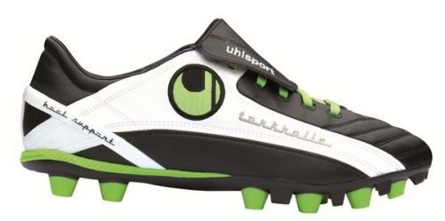 UHLSPORT Fussballschuhe Torkralle Champion MD schwarz/fluorgrün, Größe Uhlsport UK:8.5 