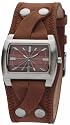 Kahuna Kus-0057L Ladies Brown Leather Cuff Watch