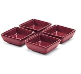 Pampered Chef Simple Additions Set of Four Petite Cranberry Squares
