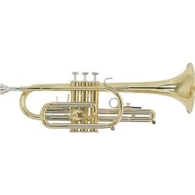 Blessing BCR-1230 Series Bb Cornet, Silver by 