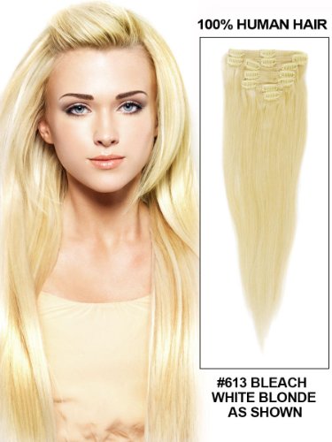 Compare Prices Fohair 24 Inch Silky Straight Clip In On India Remy